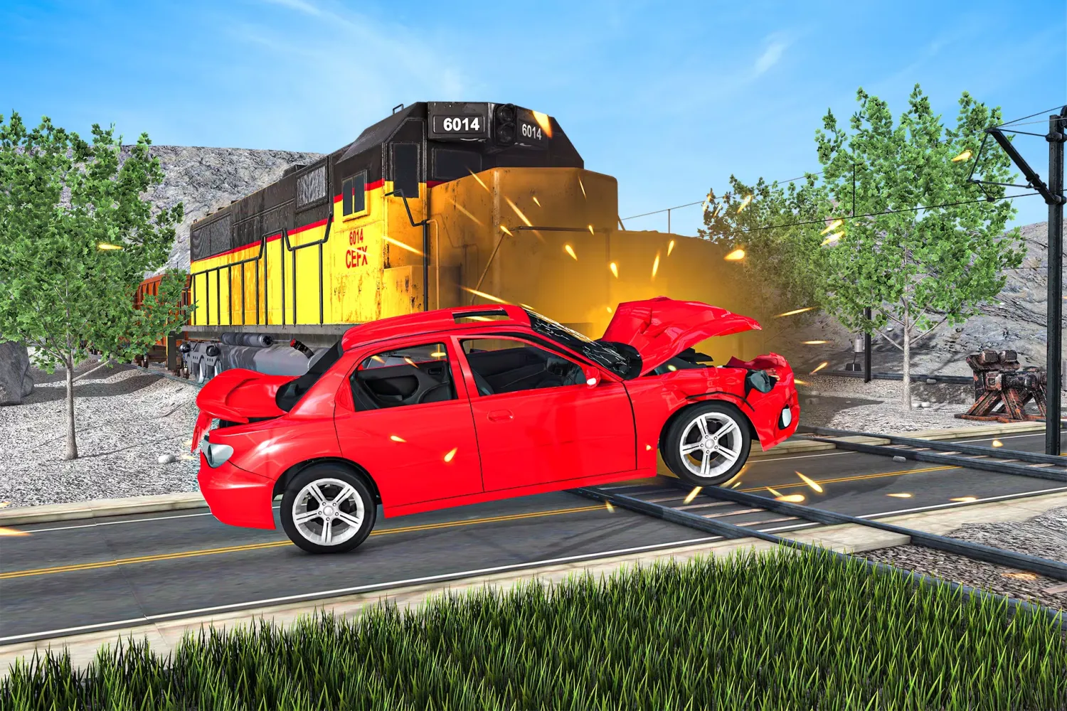 Capturas de pantalla de Derby Car Crash: Train Games