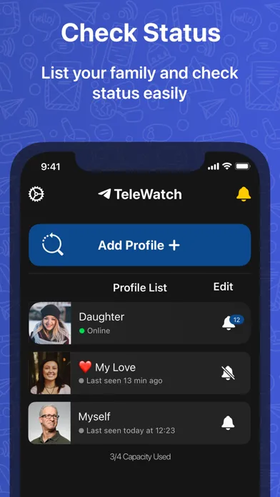 TeleWatch tracker for Telegram Ekran Görüntüleri