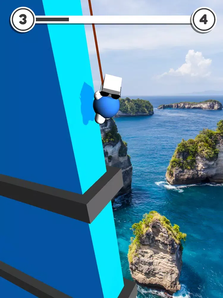 Rope Jump Down - Bounce Tower iPad 应用截图