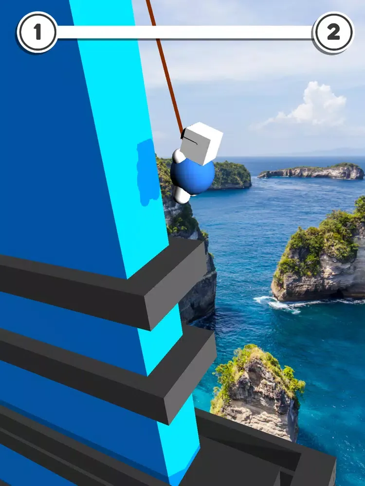 Rope Jump Down - Bounce Tower iPad 应用截图