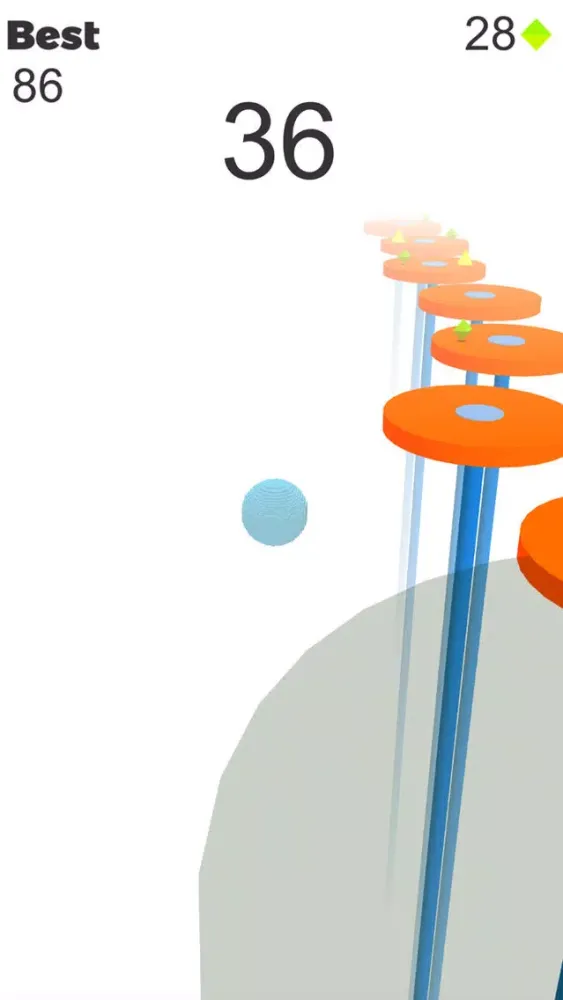 Capturas de tela do Bouncing Platform