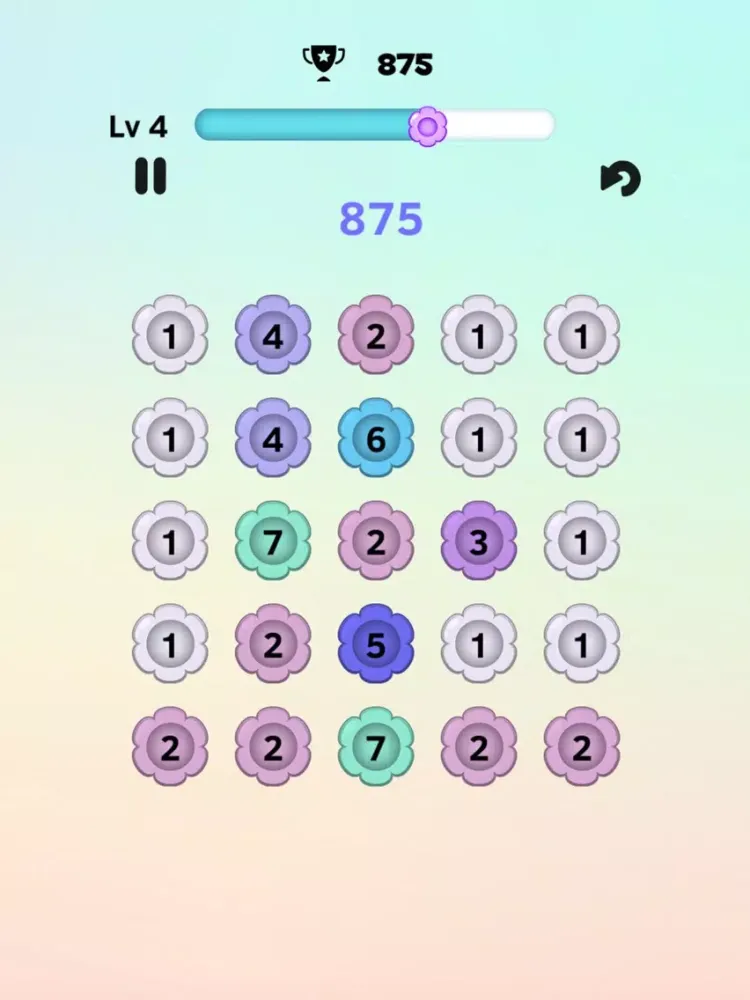 Скриншоты Flower Math iPad 
