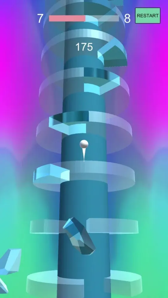 Captures d'écran de Ice Tower Climber - Jump Up