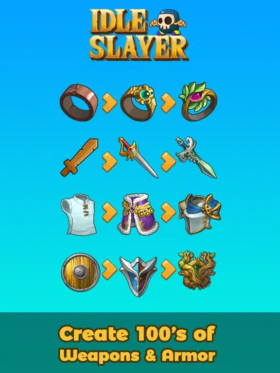 Idle Slayer: Monster Quest RPG iPad 应用截图