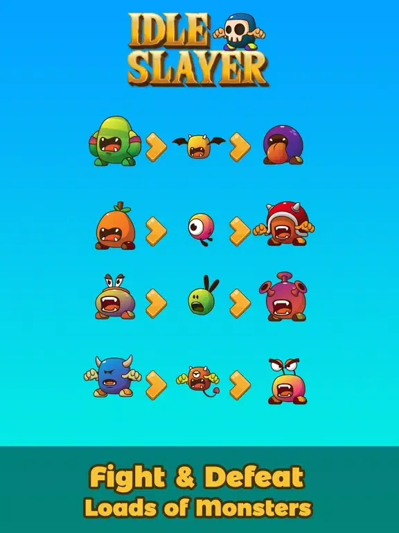 Idle Slayer: Monster Quest RPG iPad 应用截图