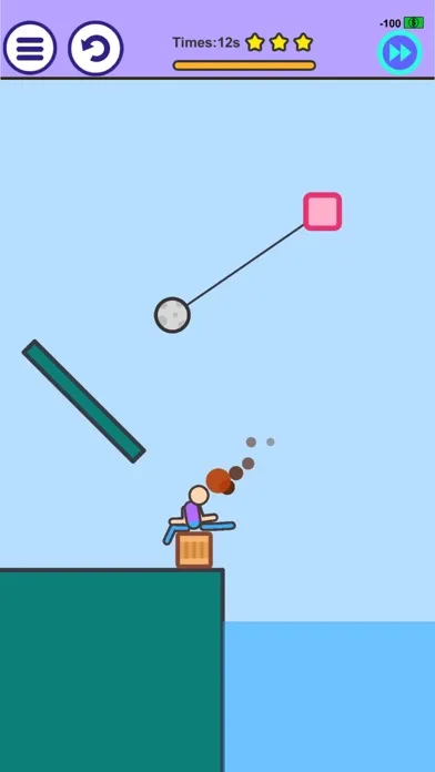Capturas de tela do Man on Fire - Physics Game