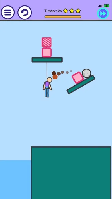 Capturas de tela do Man on Fire - Physics Game
