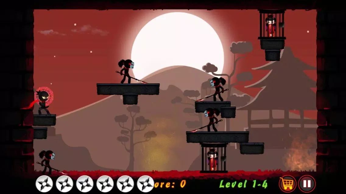 ภาพหน้าจอของ Ninja Spy - Star Bullets