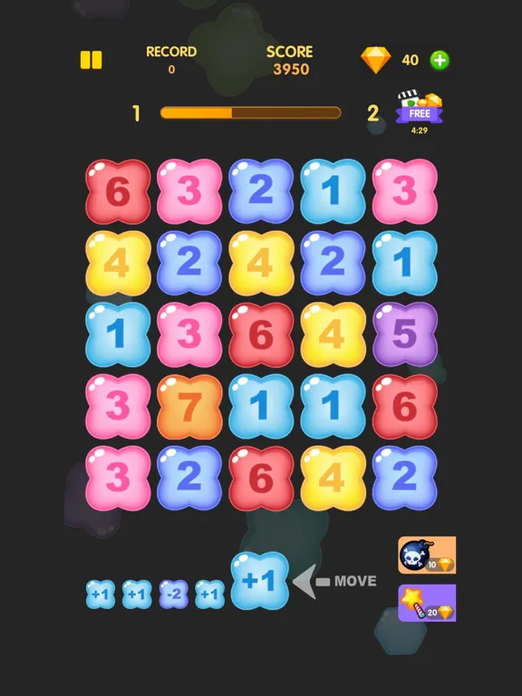 Tangkapan skrin Number Meld - Merge Candies iPad 
