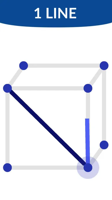 Tangkapan skrin One Line Connect - Brain Game