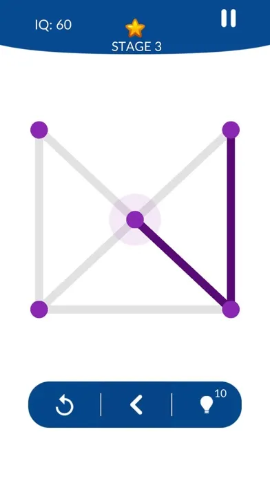 Tangkapan skrin One Line Connect - Brain Game