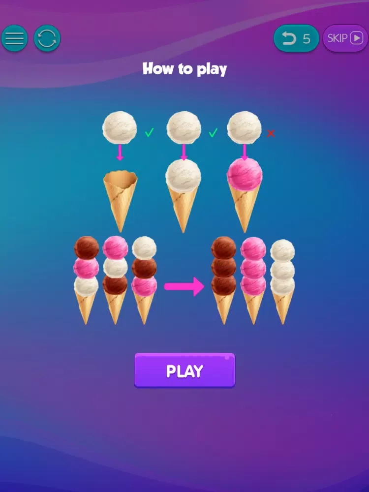 Zrzuty ekranu Sorting Ice Cream - OCD Games iPad 
