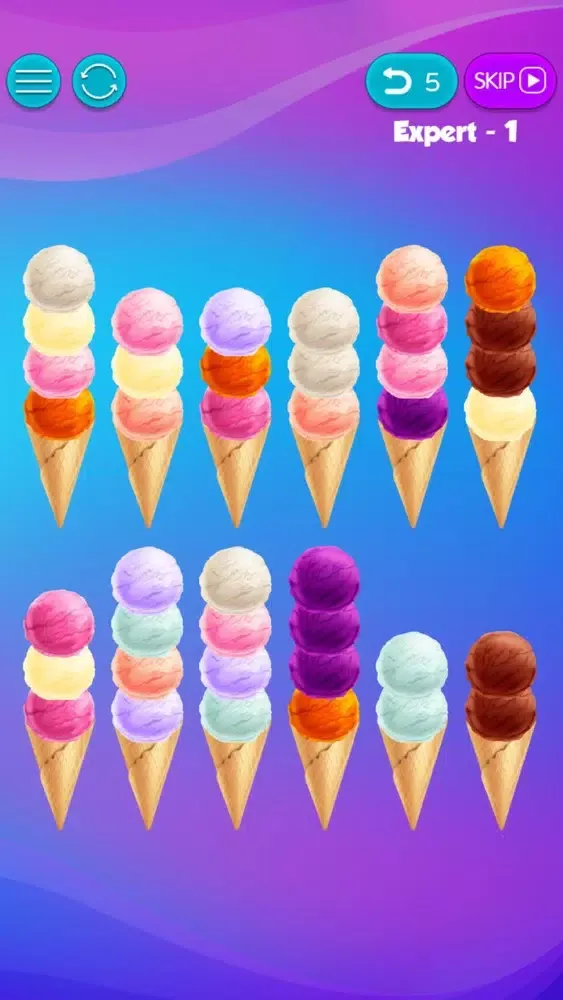 Zrzuty ekranu Sorting Ice Cream - OCD Games