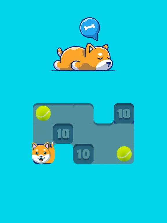 Capturas de tela do Shiba Stretch - Sliding Puzzle iPad 
