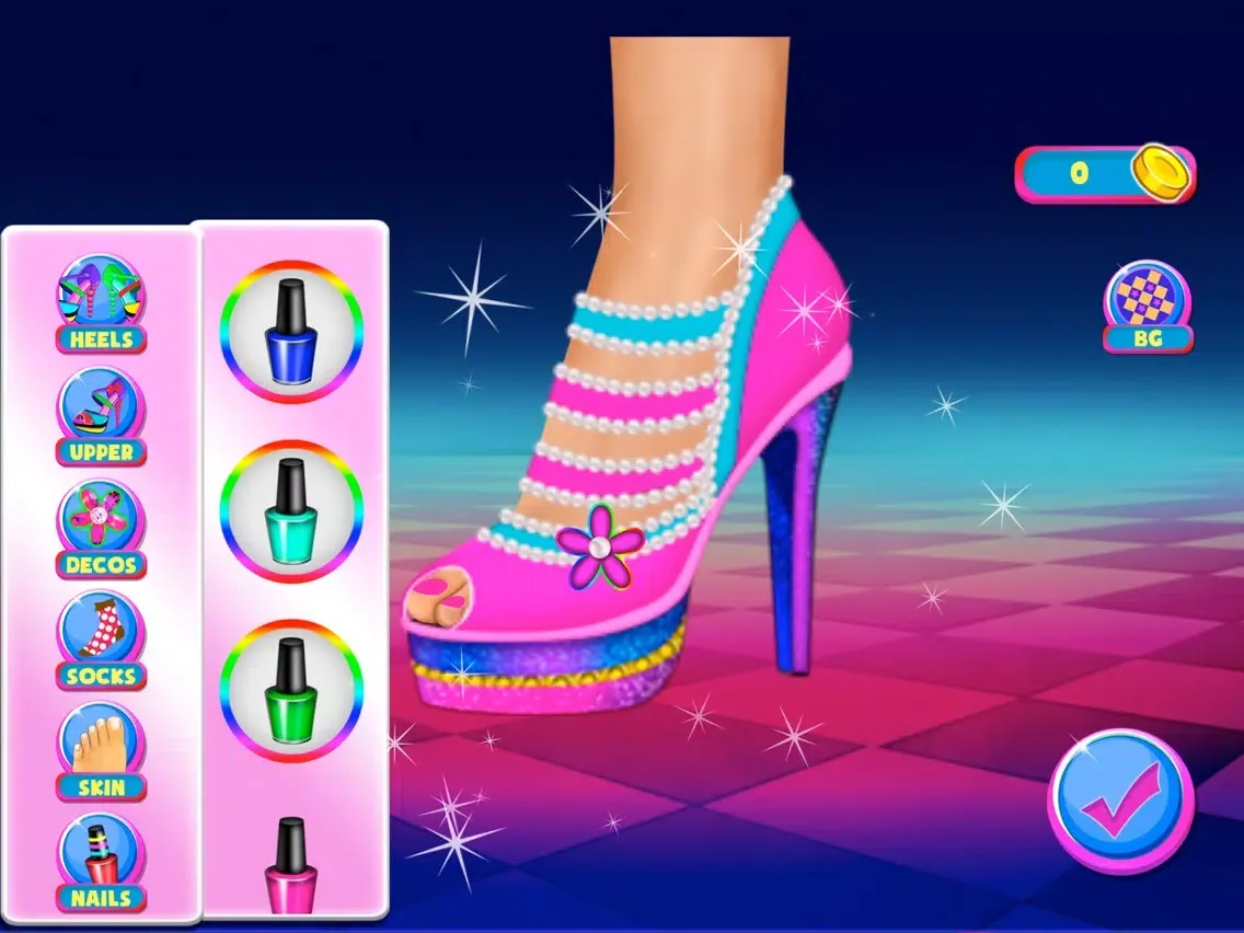 Capturas de pantalla de Fashion Shoe Designer iPad 