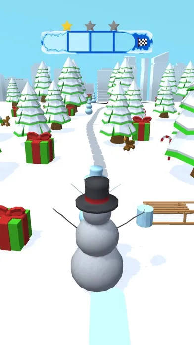 ภาพหน้าจอของ Snowman Slide