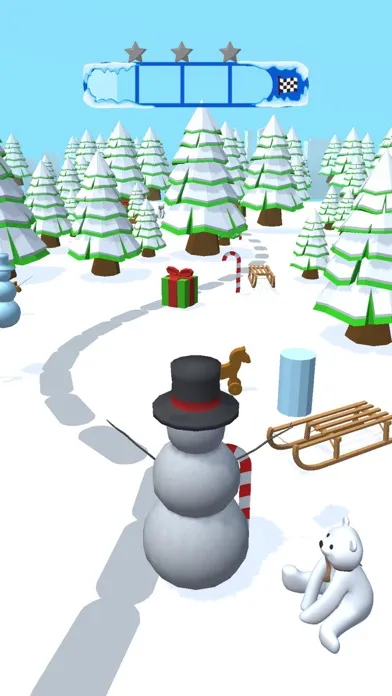 ภาพหน้าจอของ Snowman Slide