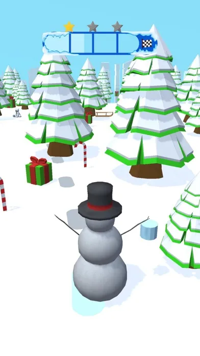 ภาพหน้าจอของ Snowman Slide