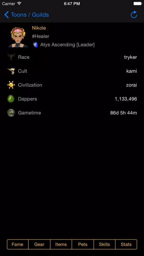 Capturas de tela do Ryzom Portal 2