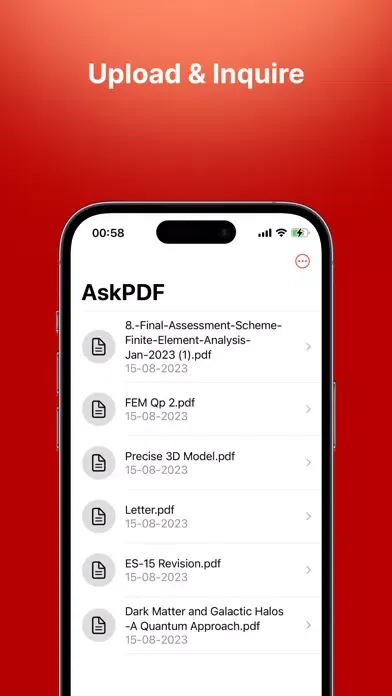 Captures d'écran de Chat PDF - AskPDF