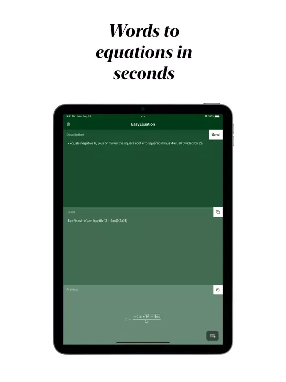 EasyEquation - Craft Equations iPad  سکرین شاٹس