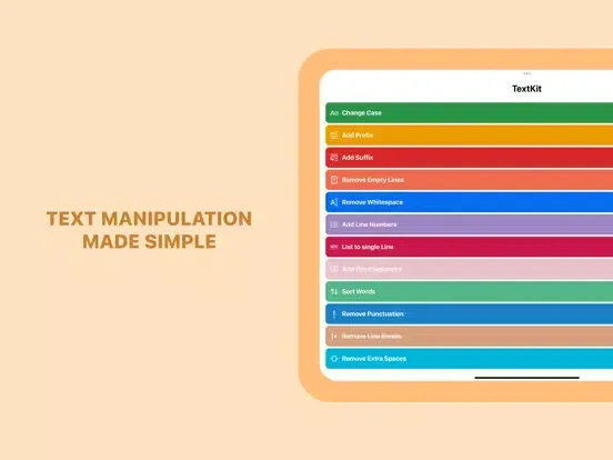 TextKit - Text Automations iPad 應用截圖