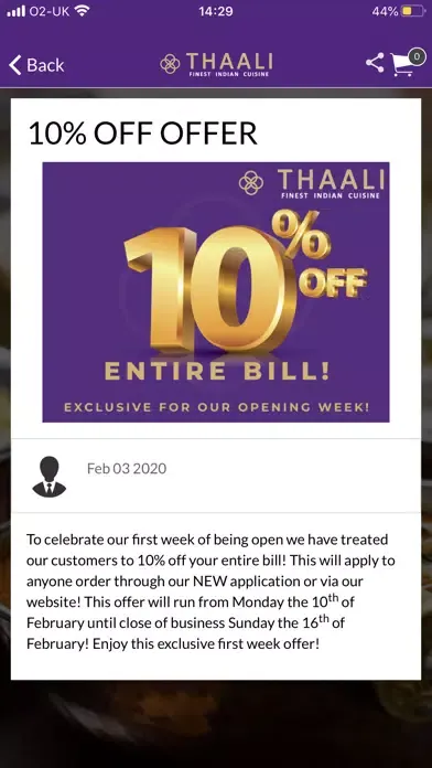 Capturas de pantalla de Thaali Indian Restaurant