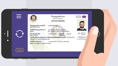 Thailand Digital Work Permit Screenshots