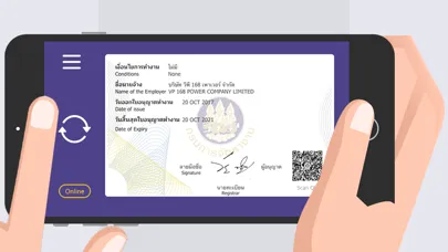 Thailand Digital Work Permit Screenshots