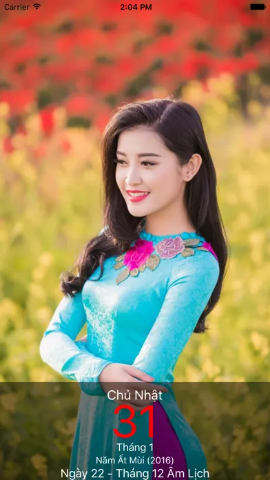 Capturas de pantalla de Lịch Áo Dài 2016