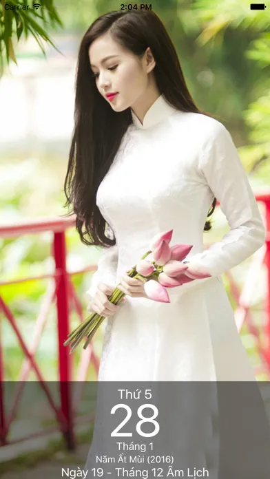 Capturas de pantalla de Lịch Áo Dài 2016