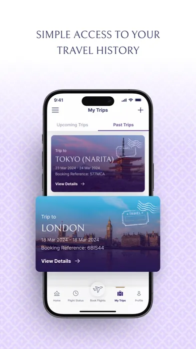 ภาพหน้าจอของ Thai Airways