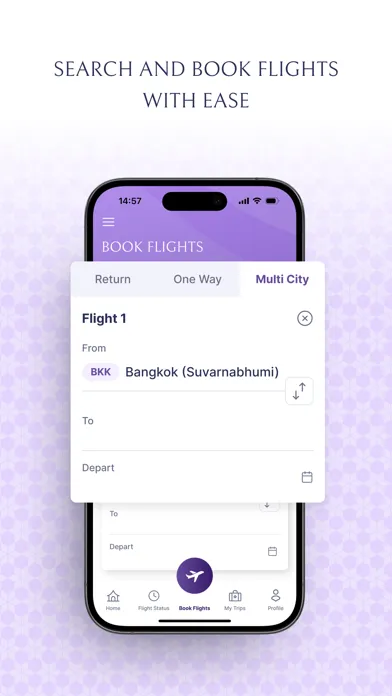 ภาพหน้าจอของ Thai Airways