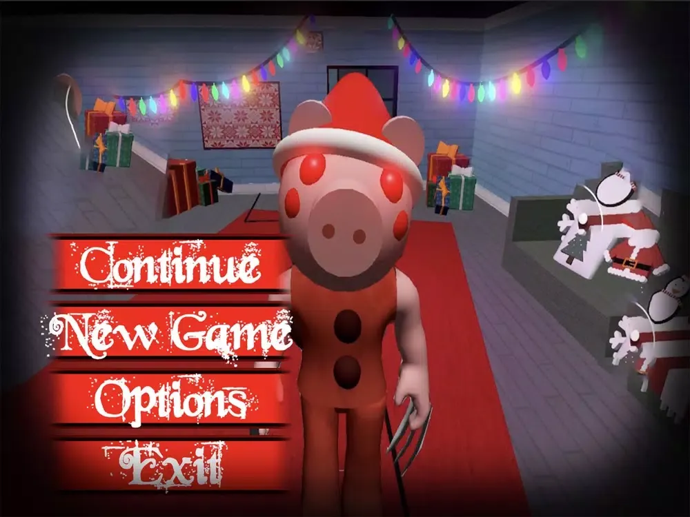 تصاویر Piggy Santa Claus iPad 