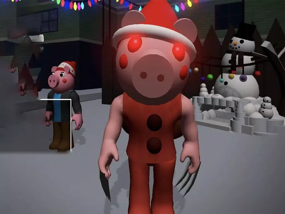 تصاویر Piggy Santa Claus iPad 