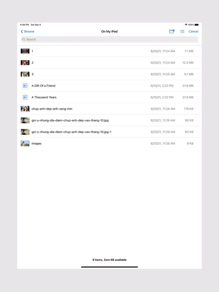 Capturas de tela do iFile: File Manager iPad 