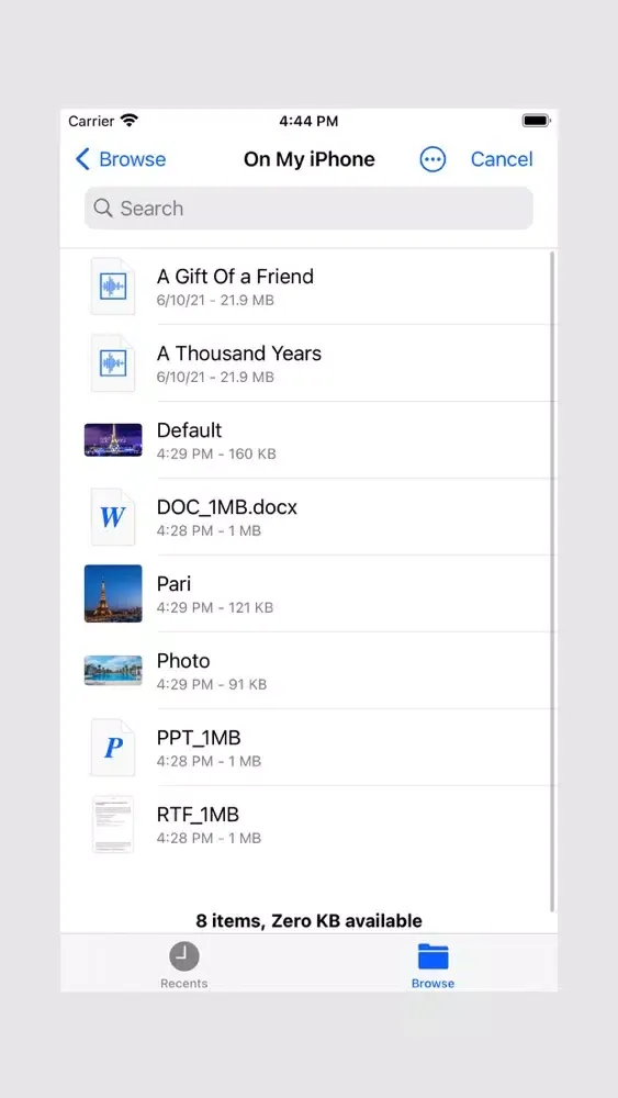 Capturas de tela do iFile: File Manager