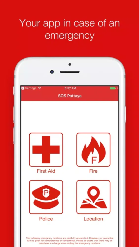 SOS Pattaya - First Aid, Fire Brigade and Police स्क्रीनशॉट