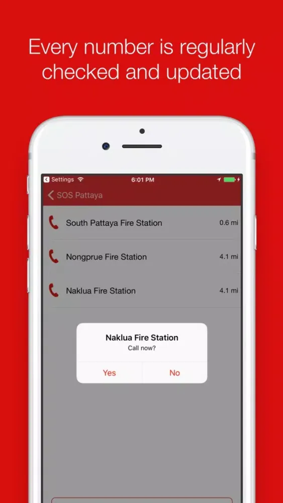 SOS Pattaya - First Aid, Fire Brigade and Police स्क्रीनशॉट