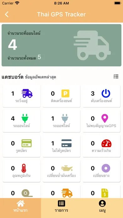 Zrzuty ekranu Thai GPS Tracker