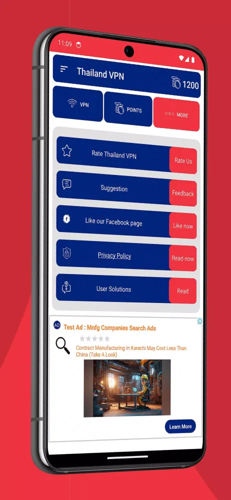 Thailand VPN Screenshots