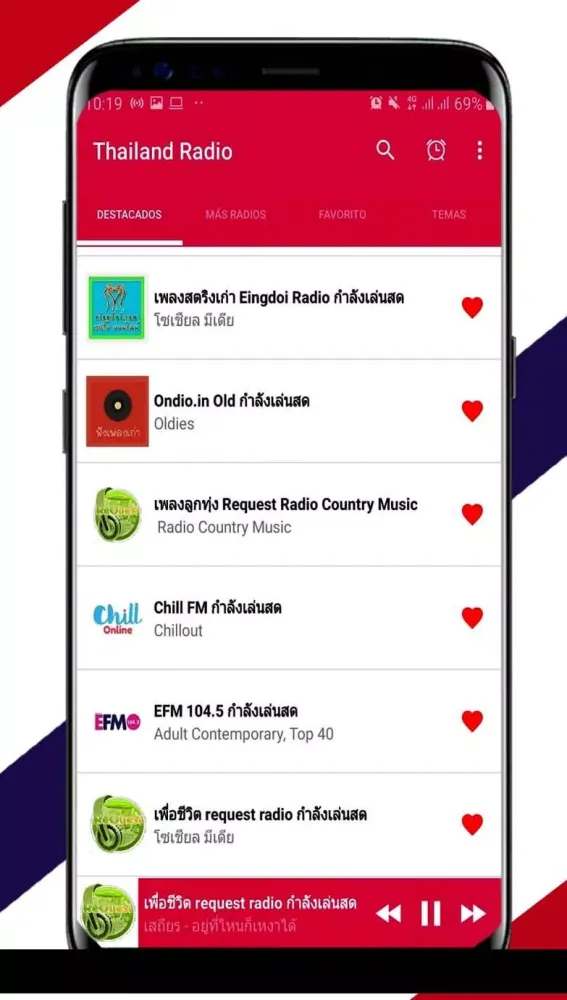 Capturas de tela do Thailand Radio FM