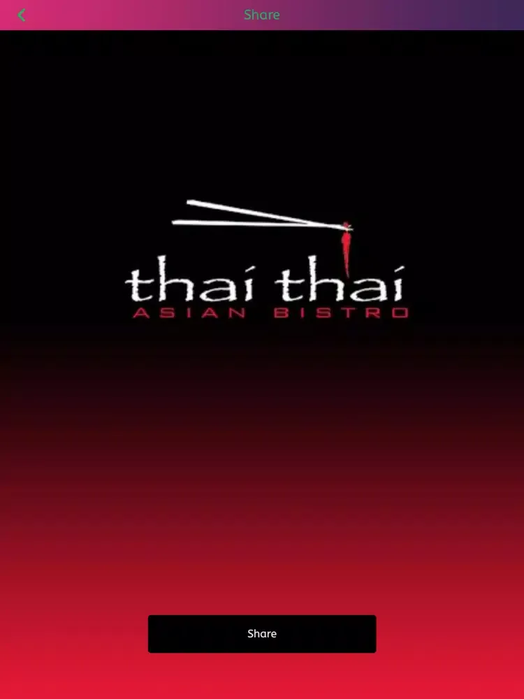 Capturas de tela do Thai Thai Asian Bistro iPad 