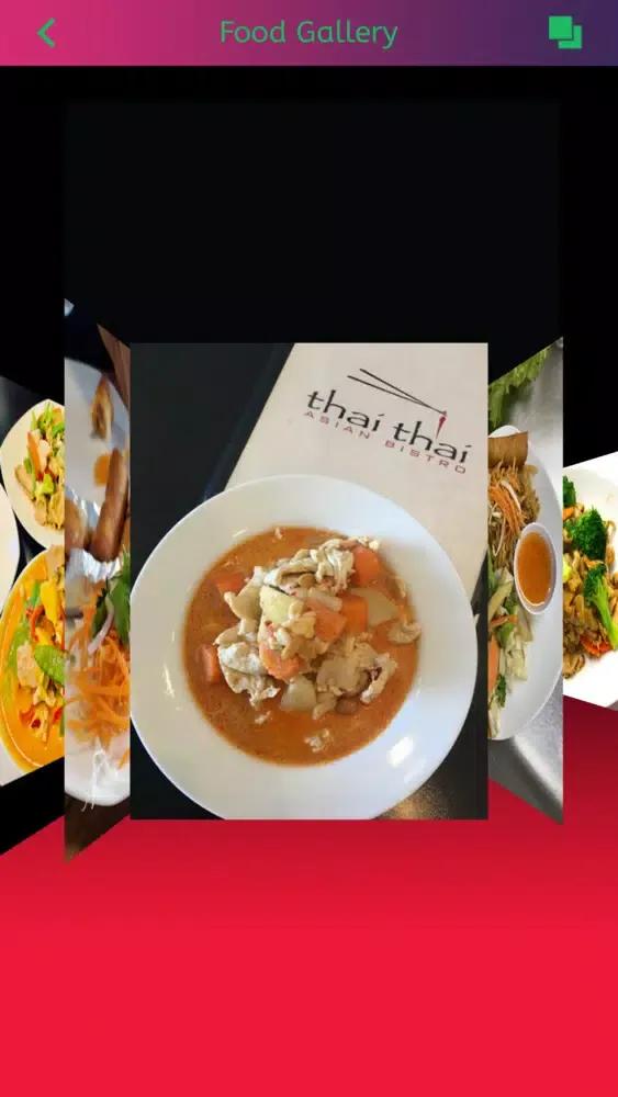 Capturas de tela do Thai Thai Asian Bistro
