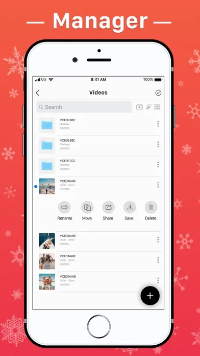 Video Saver - Manager & Player سکرین شاٹس