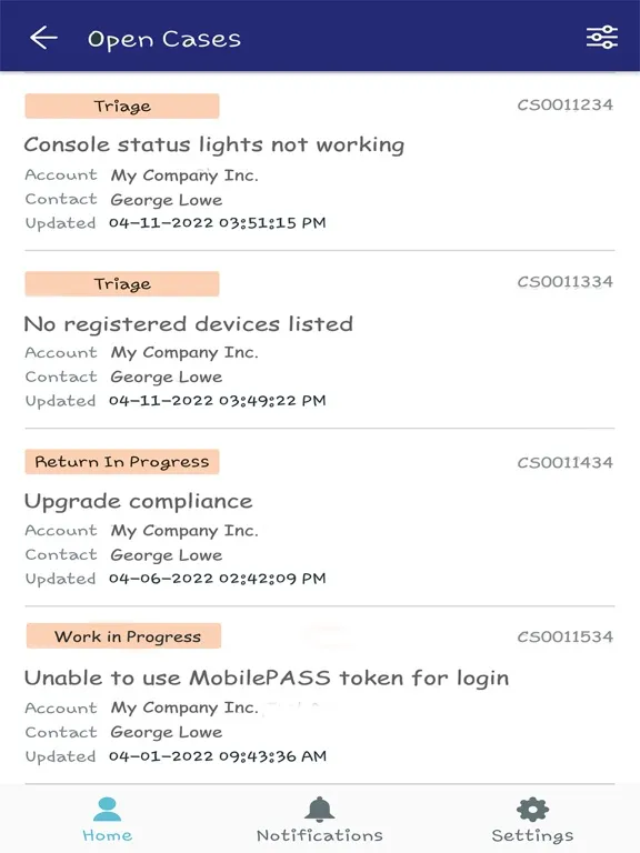 Thales Customer Support iPad 應用截圖