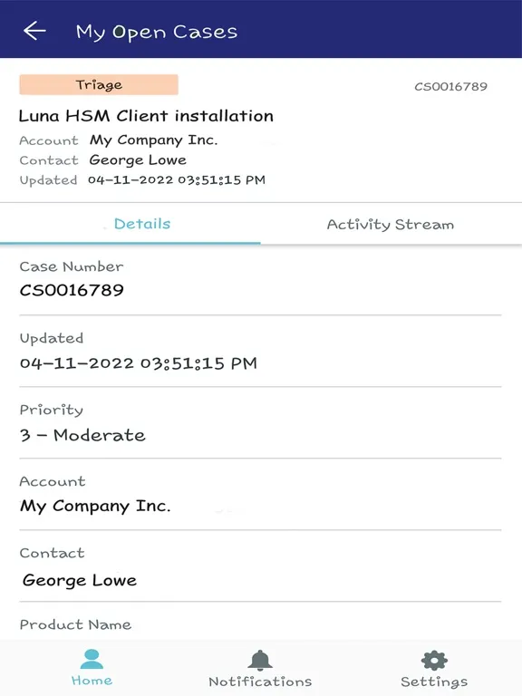 Thales Customer Support iPad 應用截圖