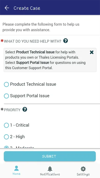Thales Customer Support應用截圖