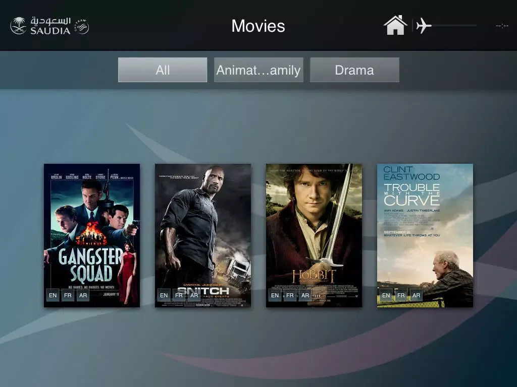 Zrzuty ekranu Saudia Entertainment iPad 