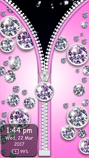 Diamond Zipper Lock Screen Screenshots